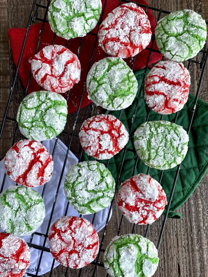 Christmas Crinkle Cookies