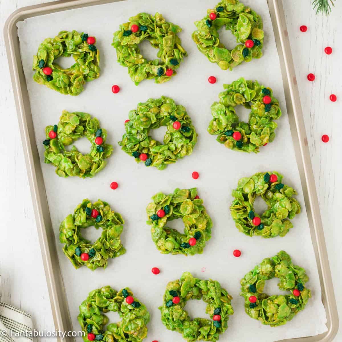 Cornflake Christmas Wreaths