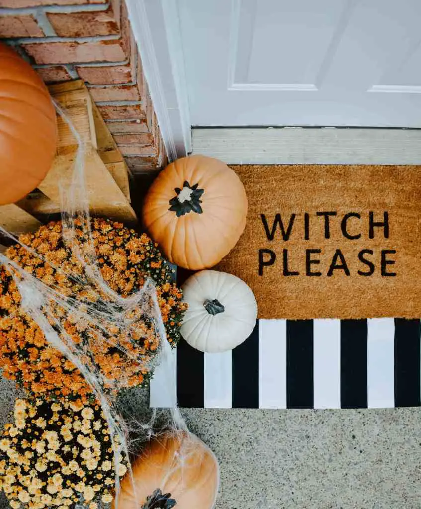 Layered Witch Doormat Setup