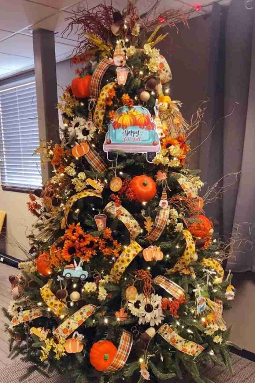 Blue Truck Harvest Celebration Tree