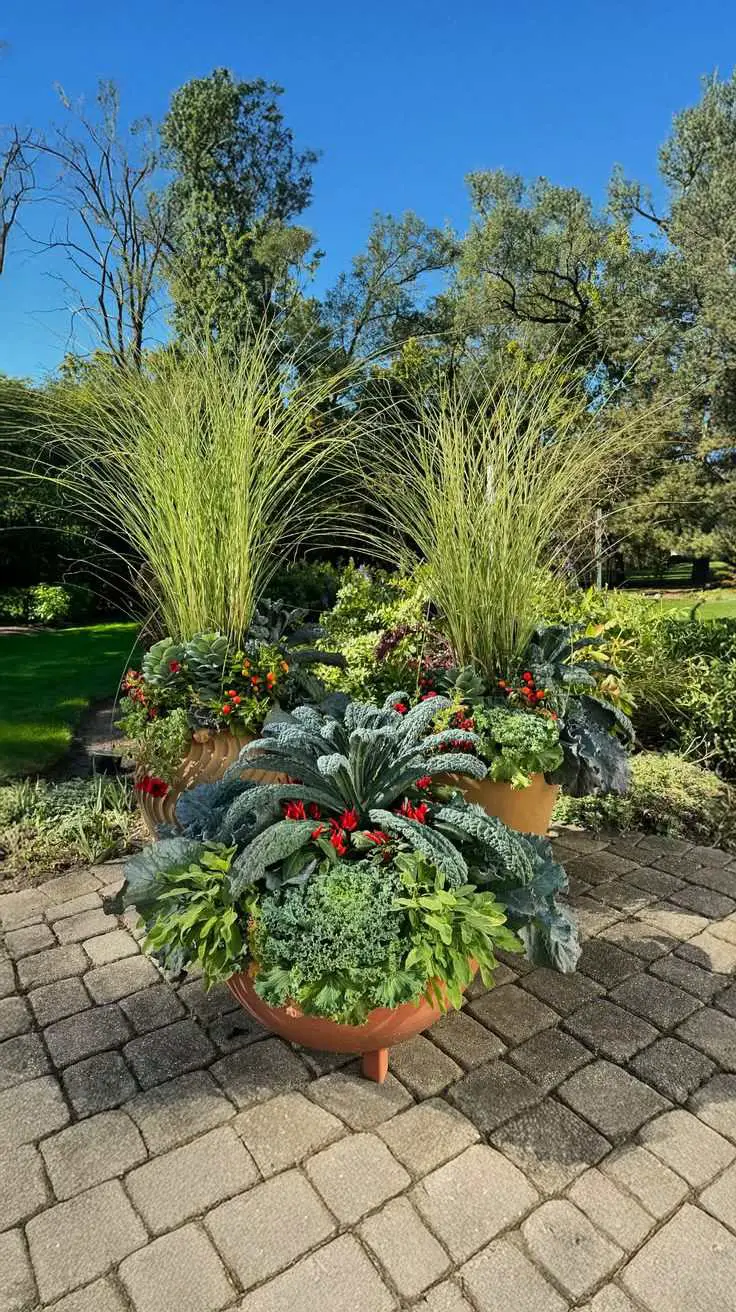 Tri-Planter Garden Patio Display