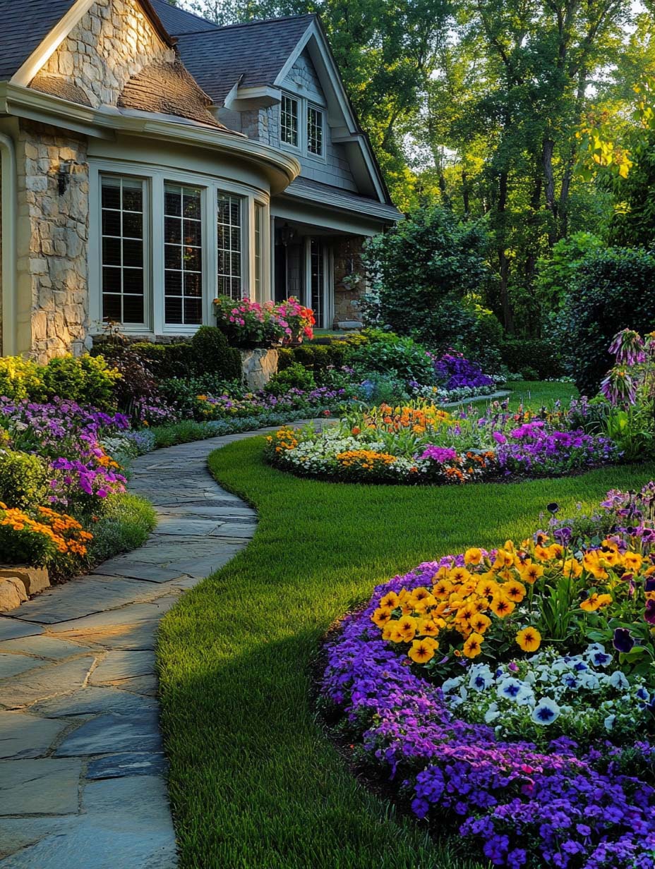 Winding Flagstone Cottage Path