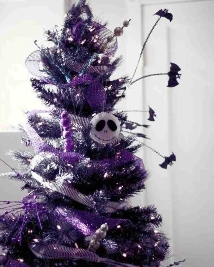 Swirling Purple Ribbon Tree