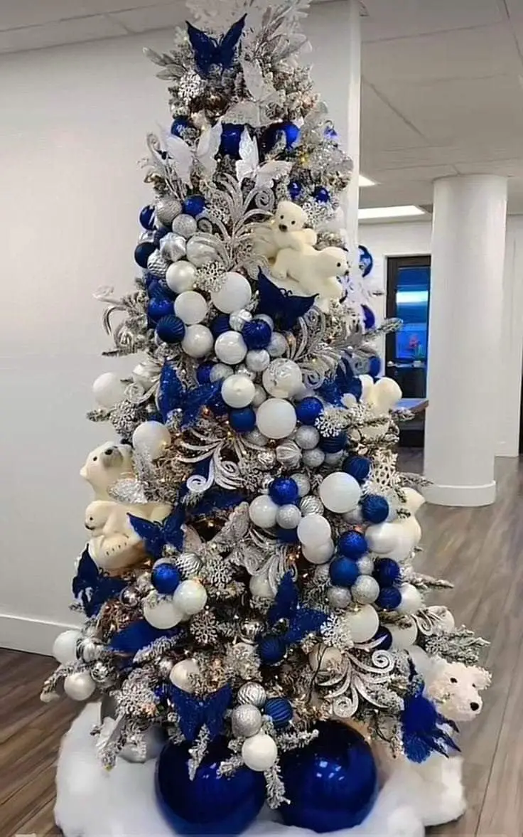 Polar Bear Winter Wonderland Tree