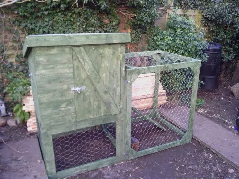 21 Pallet Chicken Coop Ideas for a Budget-Friendly Build 12 Forest Green Enclosed Run Combo