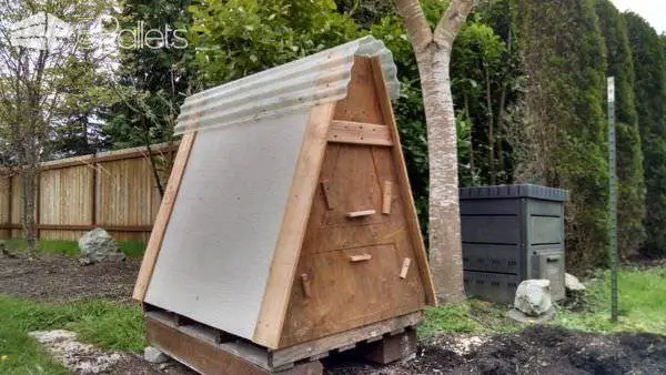 21 Pallet Chicken Coop Ideas for a Budget-Friendly Build 19 Compact A Frame Wooden Shelter