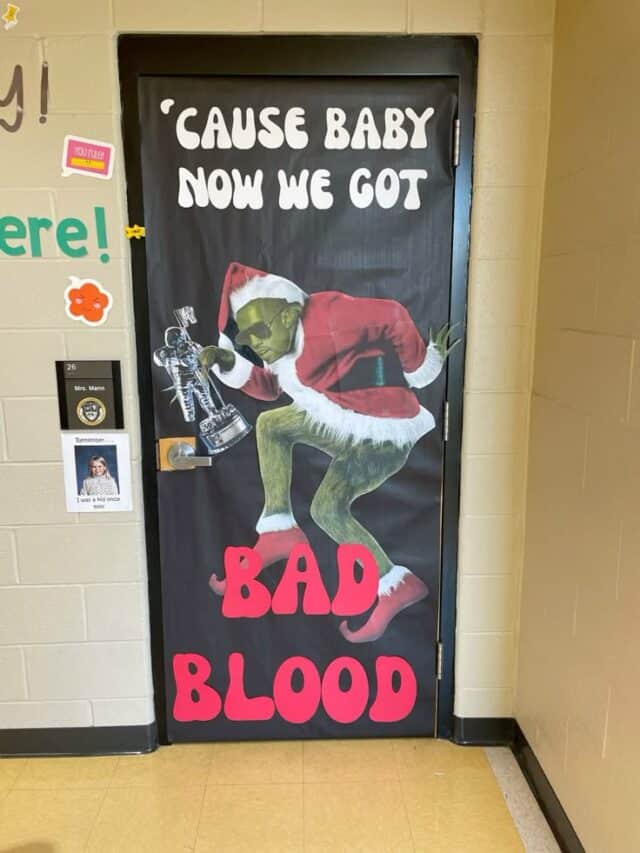 29+ Christmas Classroom Door Ideas That Are Easy & Cute 11 Bad Blood