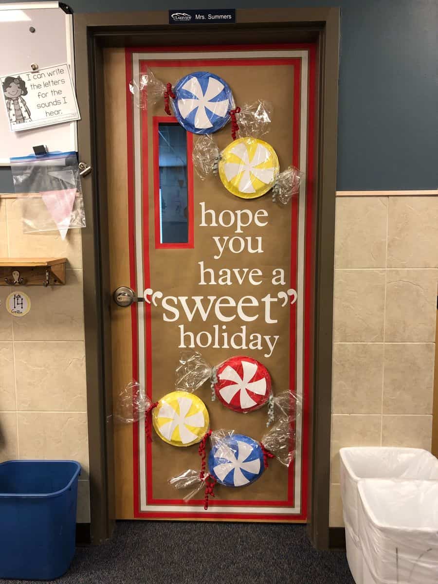 29+ Christmas Classroom Door Ideas That Are Easy & Cute 16 Hope You Have A Sweet Holiday