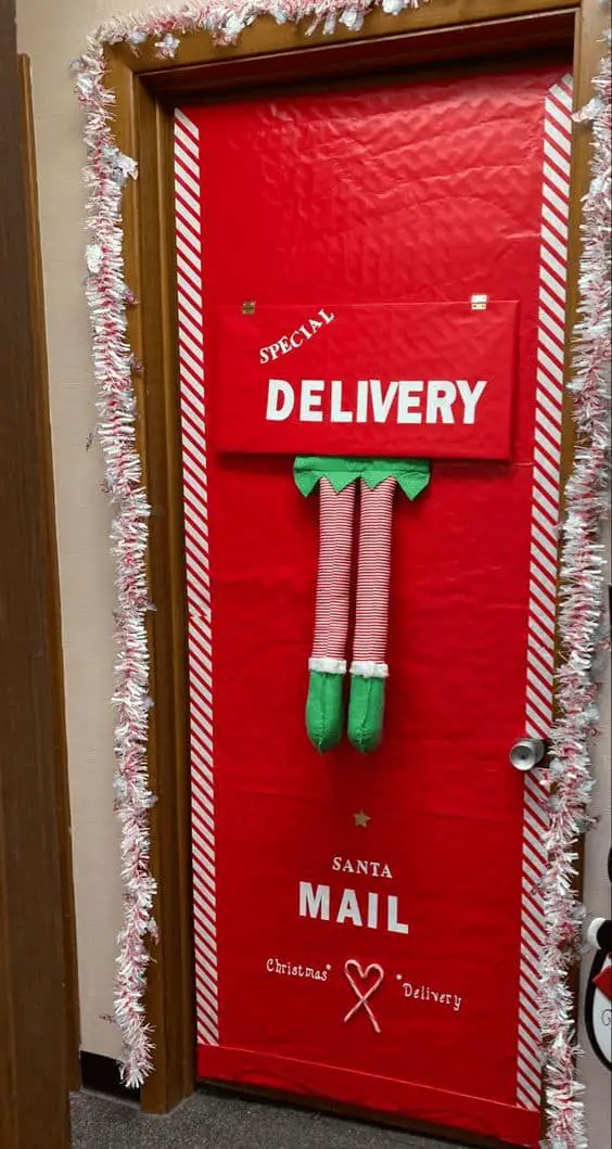 29+ Christmas Classroom Door Ideas That Are Easy & Cute 18 Special Delivery