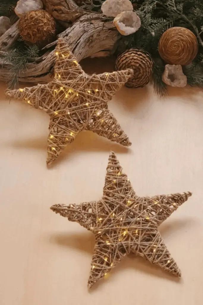 Twine Star LED Light Decor