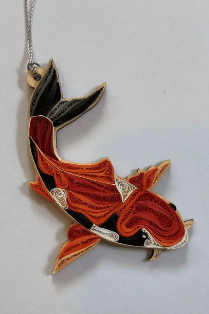 Paper Quilled Koi Fish Ornament