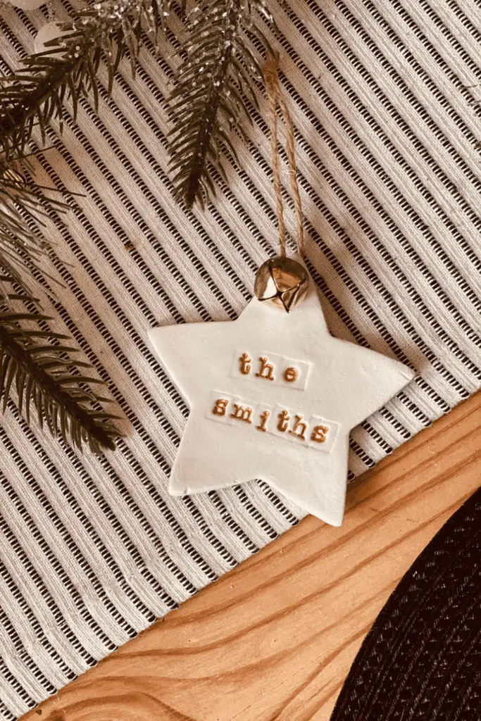 Stamp Personalized Star Ornament