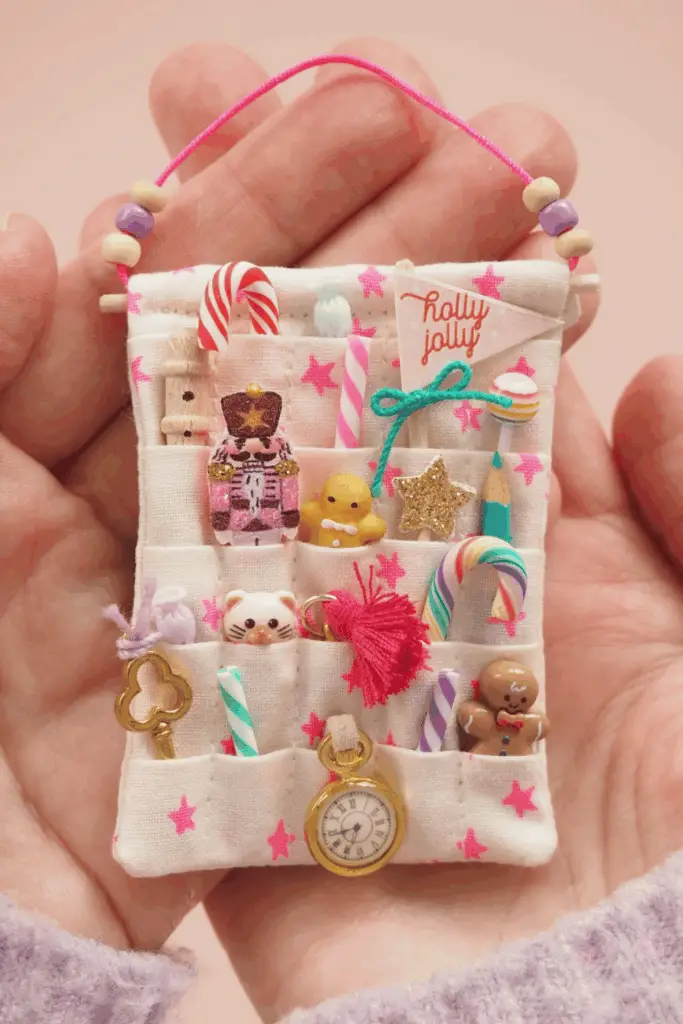 Miniature Advent Wall Pocket Display