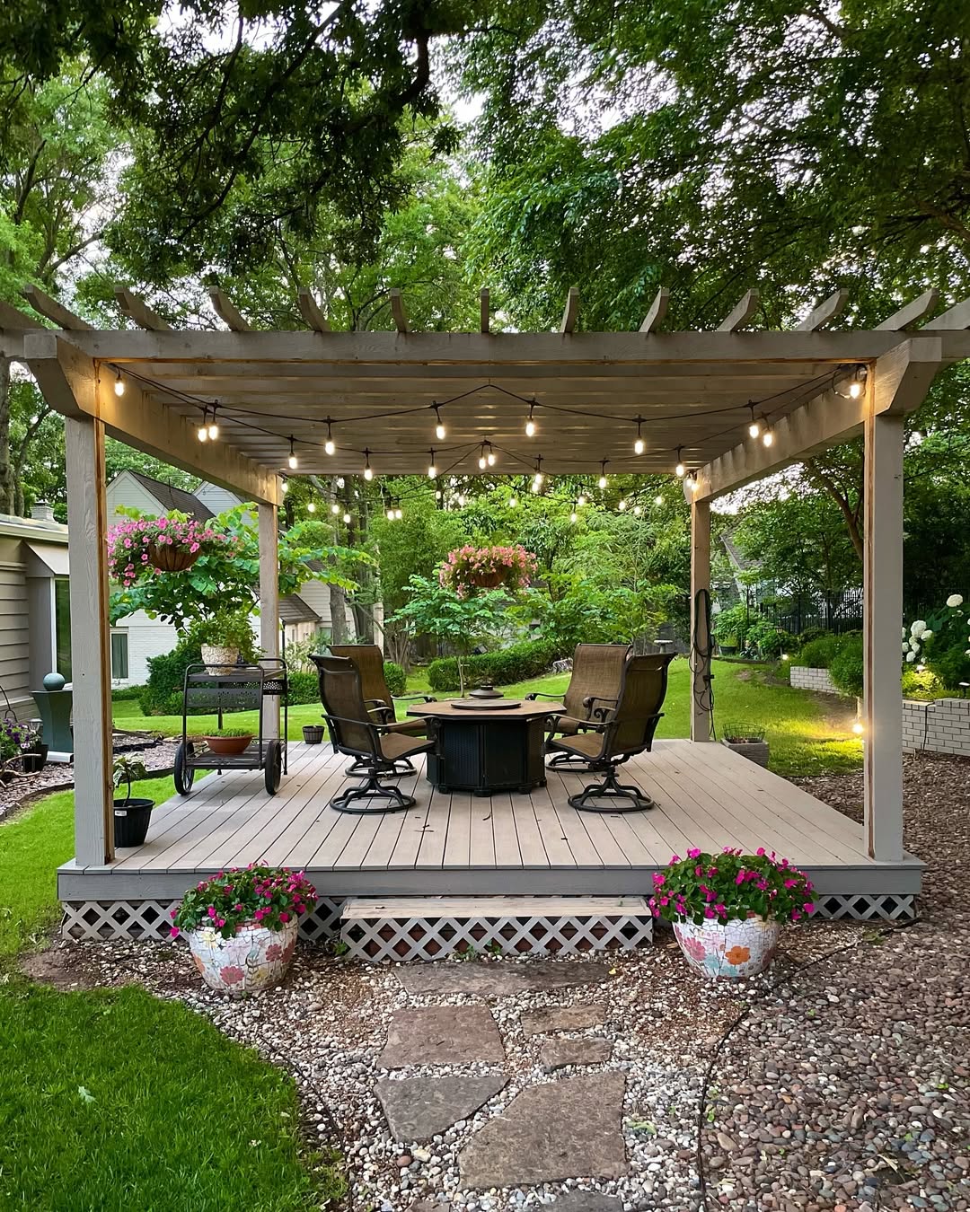 Elevated Open Air Deck Pergola