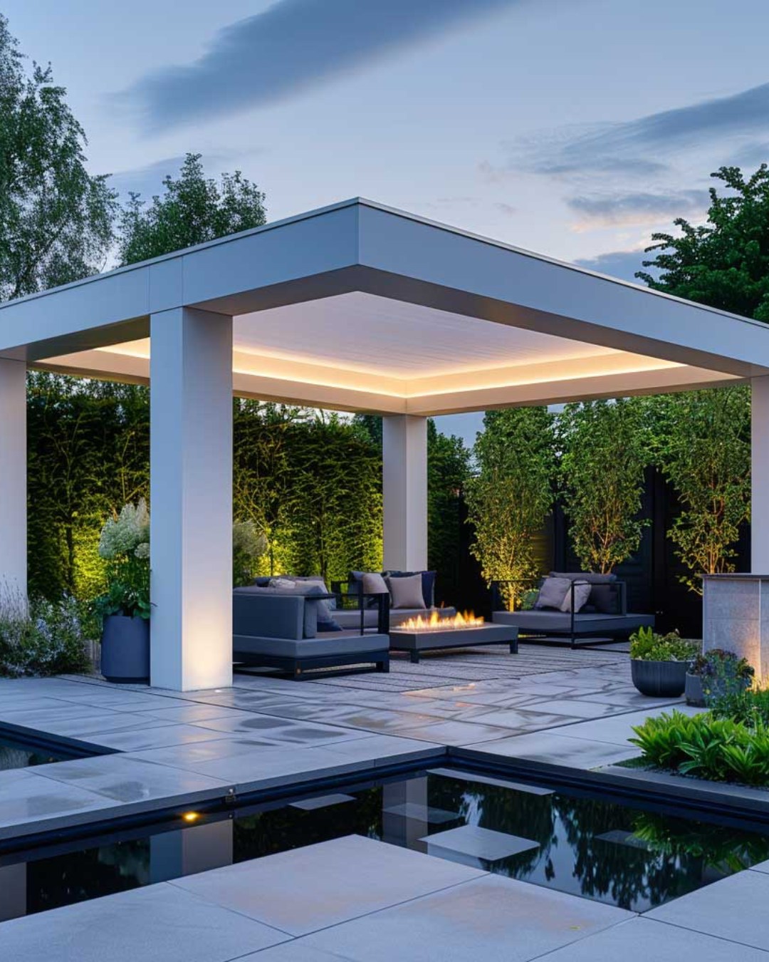 21 Covered Gazebo Ideas for a Beautiful and Cozy Outdoor Space 8 Ultra Modern Poolside Gazebo