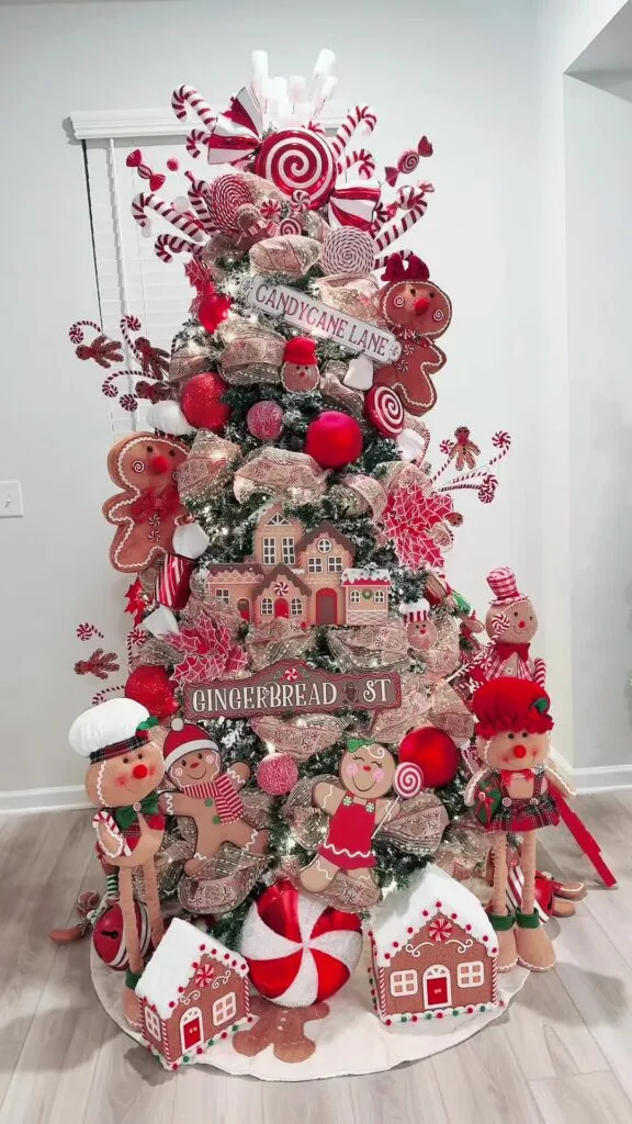 Gingerbread Street Village Christmas Tree