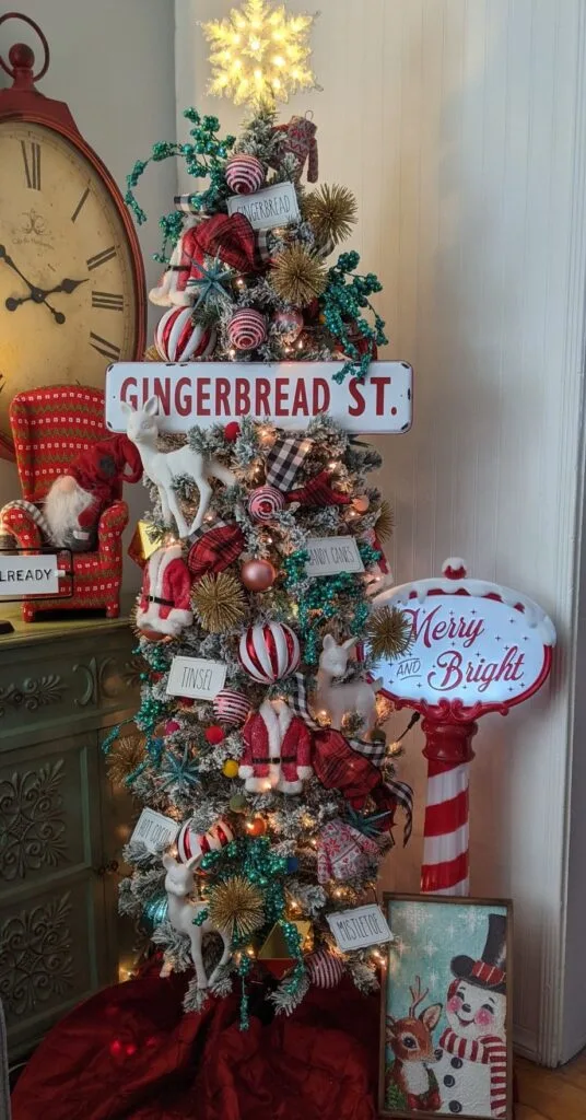 Gingerbread Street Slim Tower Tree