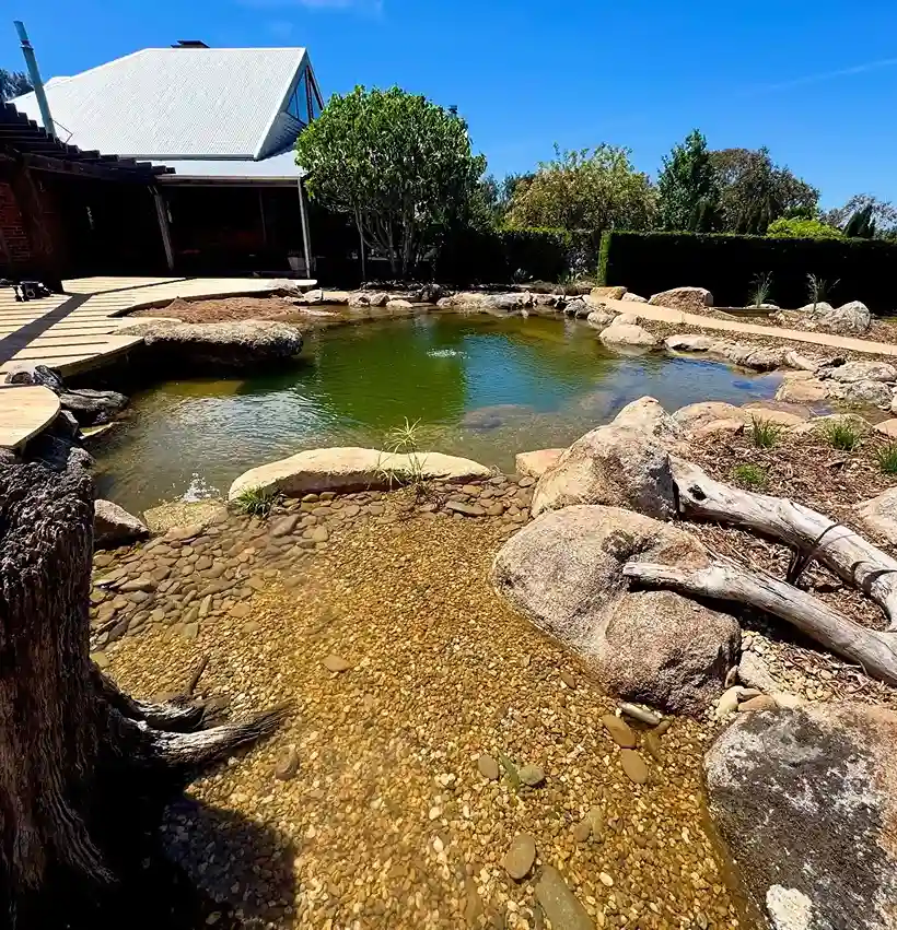 21 Boulders Landscaping Ideas for a Stunning Yard 3 Natural Pond Edge Boulders