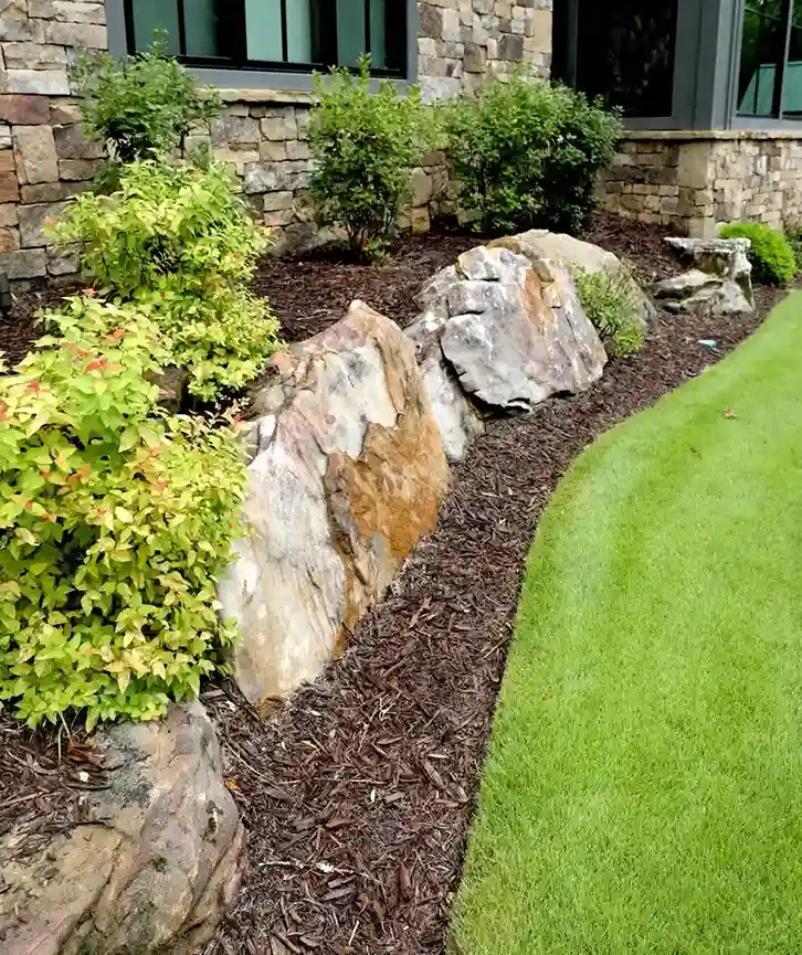 21 Boulders Landscaping Ideas for a Stunning Yard 4 Tiered Garden Bed Rocks