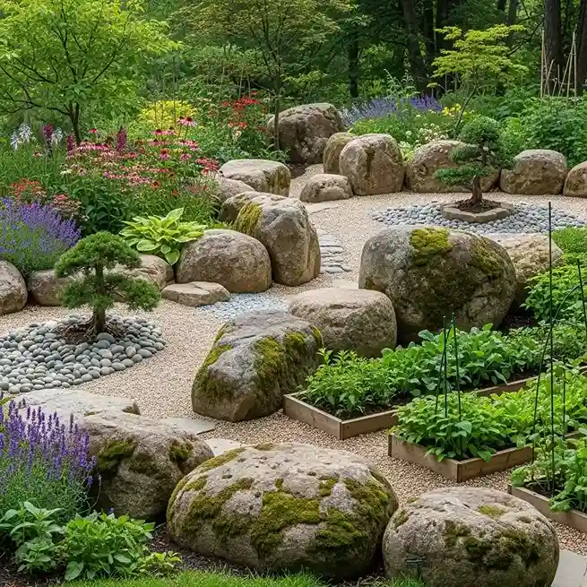 21 Boulders Landscaping Ideas for a Stunning Yard 15 Japanese Inspired Rock Garden